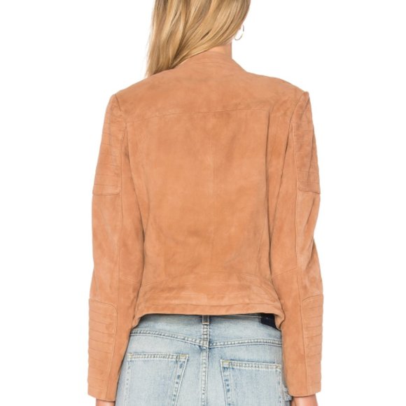 XS NWOT Etienne Marcel Suede Moto Jacket - Picture 3 of 5